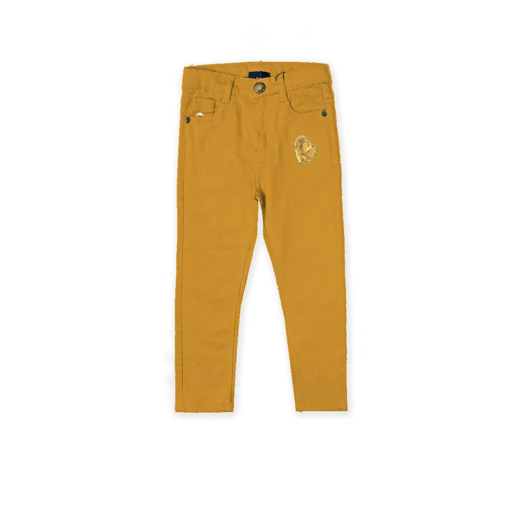 Sequence Heart Twill Pants - Mustard
