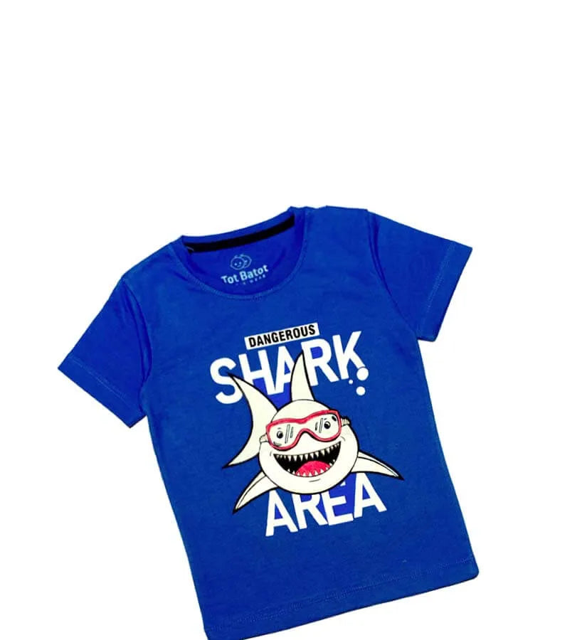 Shark Area Tee Shirt - Blue
