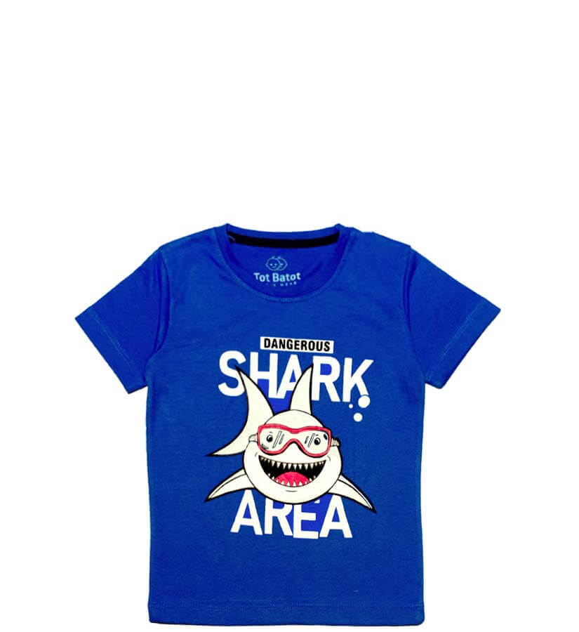 Shark Area Tee Shirt - Blue