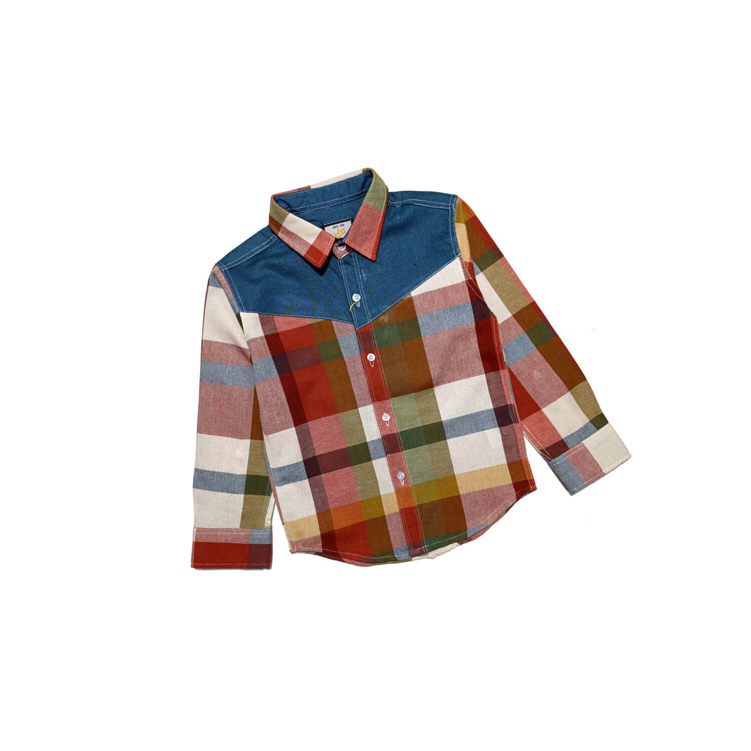 Shemrey Checked Fabric Formal Shirt -Multi Color