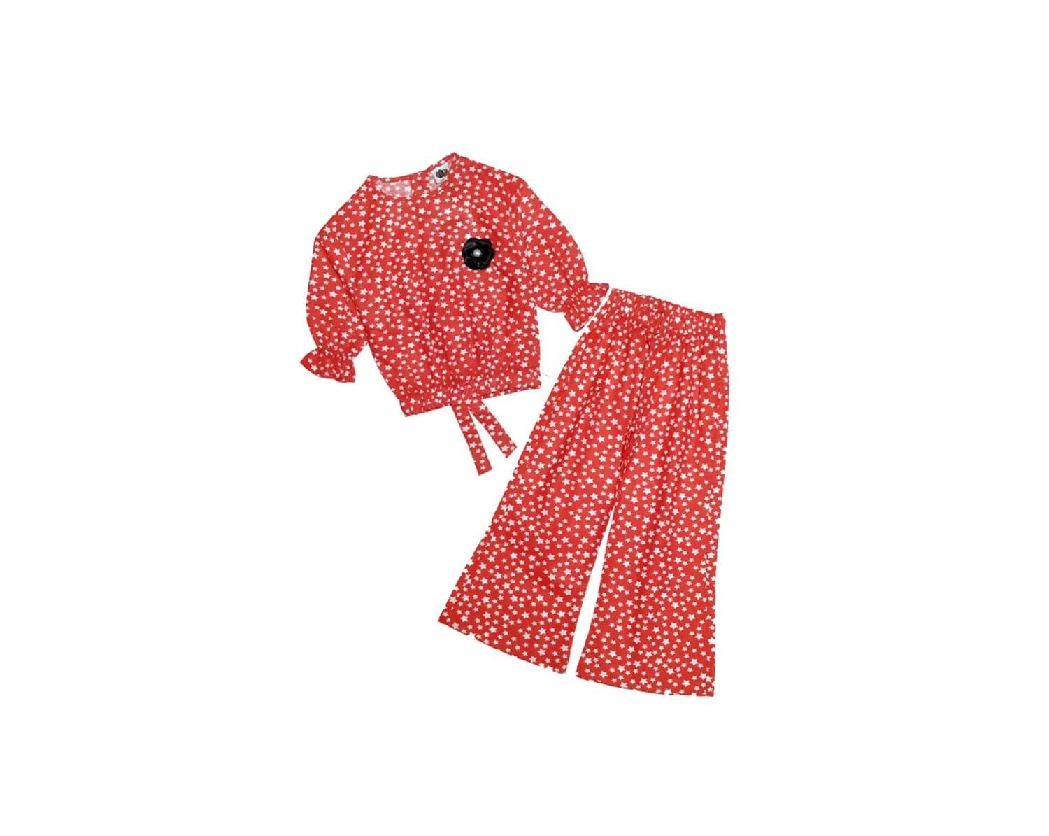 Shining-Stars-Cotton-Short-Top-Flare-Trouser-Red-1_2edf53eb-11db-4310-b933-14765625cd7c