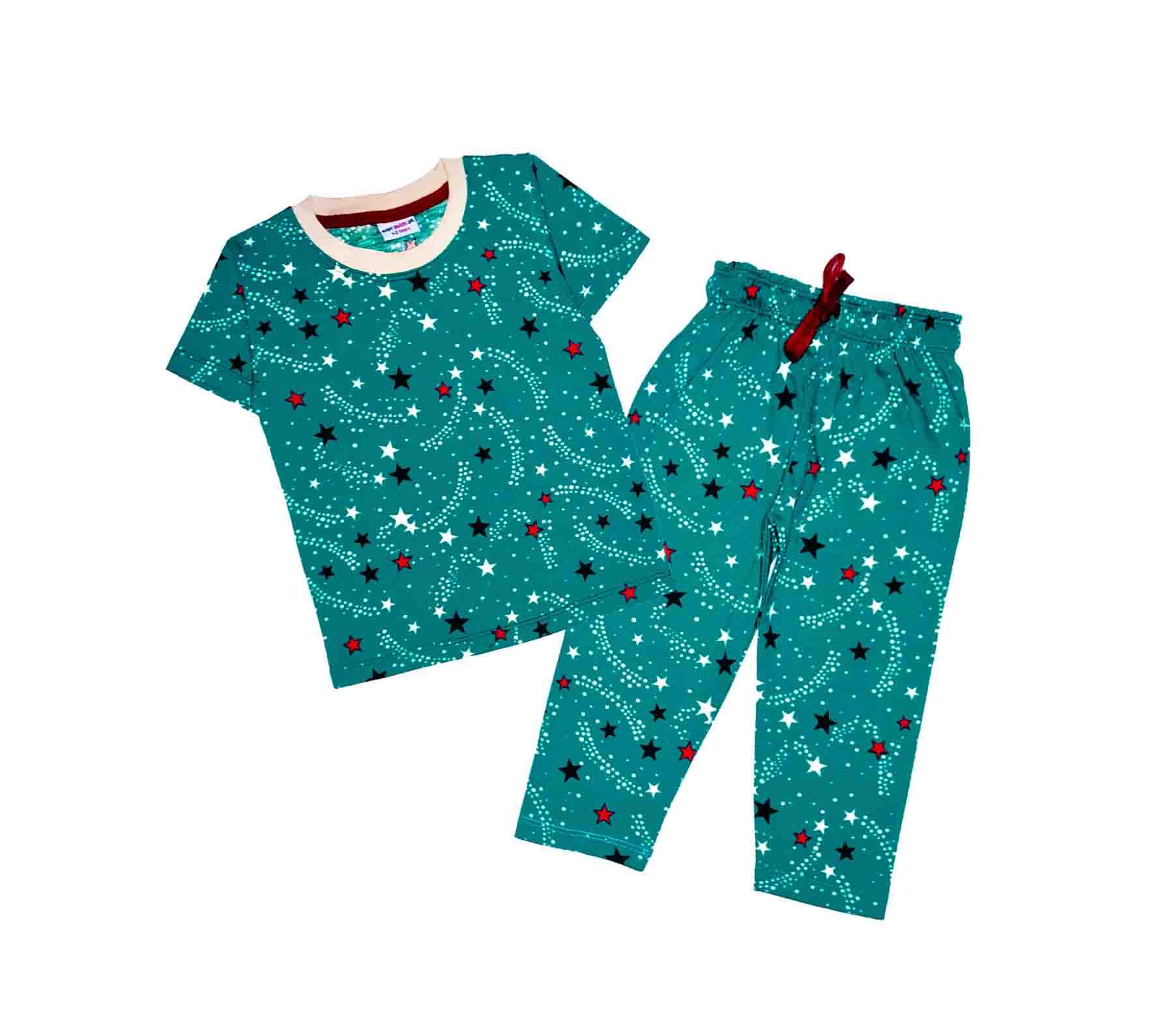 Shining Stars Tee & Trouser-Green
