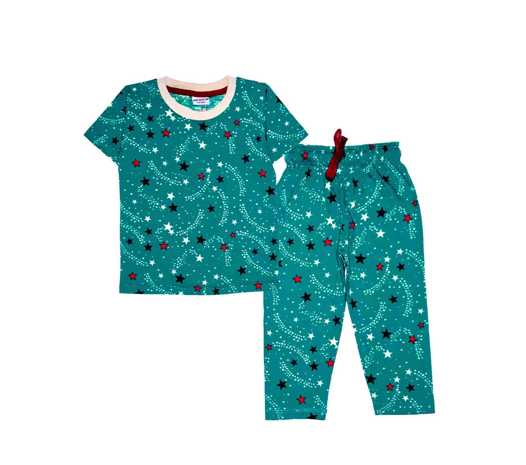 Shining Stars Tee & Trouser-Green