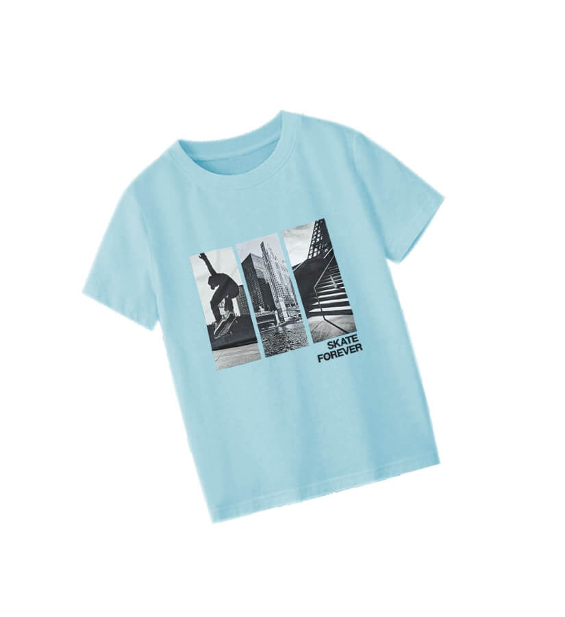 SkateForeverPrintedTeeShirt-SkyBlue1