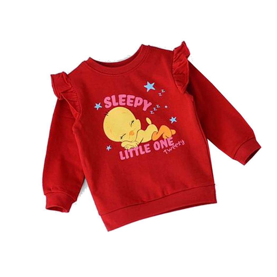 Sleepy Little one Tweety Sweatshirt - Red