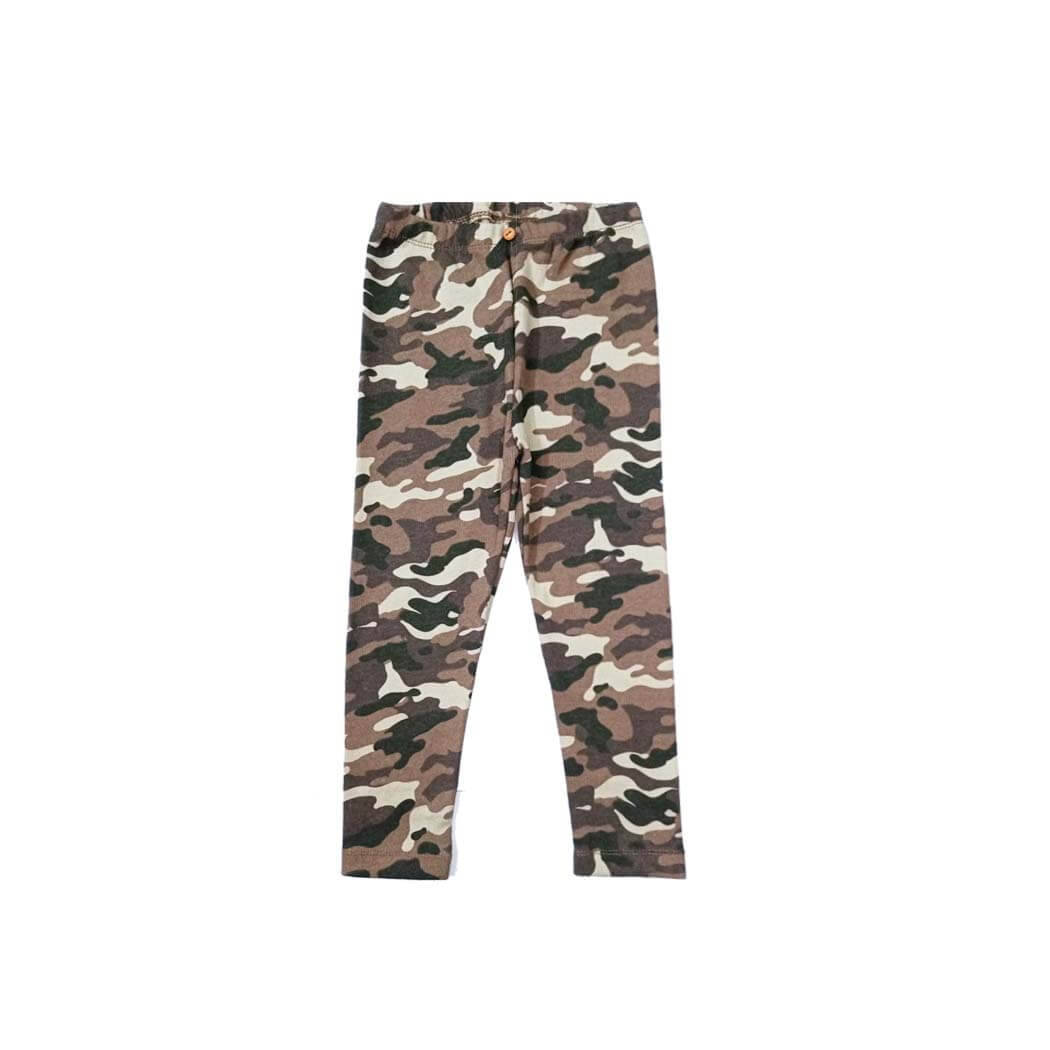 Small Camouflaged Print Mid Season Pent Trouser -Green
