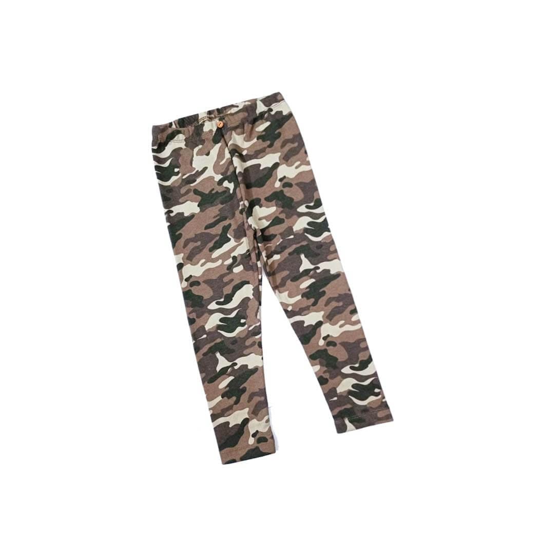 Small Camouflaged Print Mid Season Pent Trouser -Green