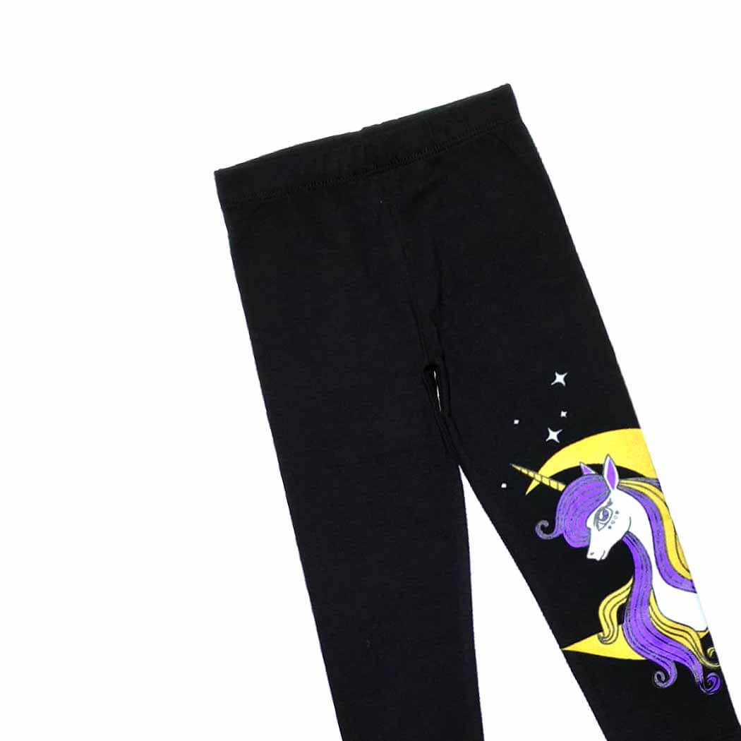 Sparkle Unicorn Tights - Black