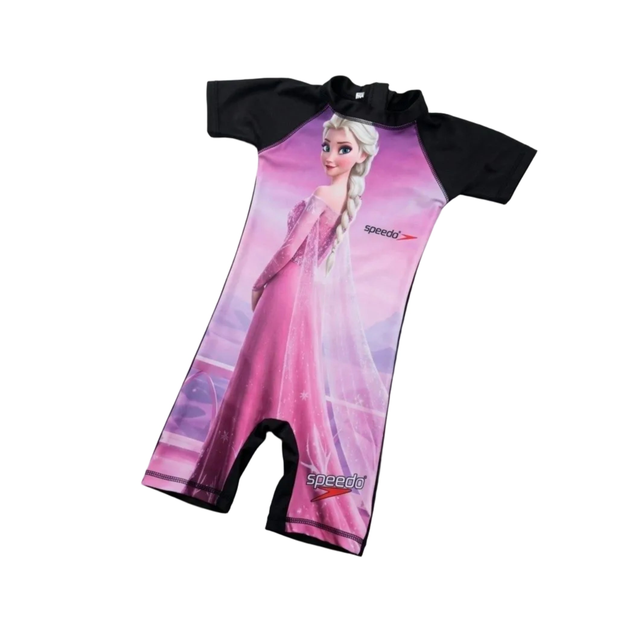 Speedo Barbie Sawining Baby Romper - Pink & Black