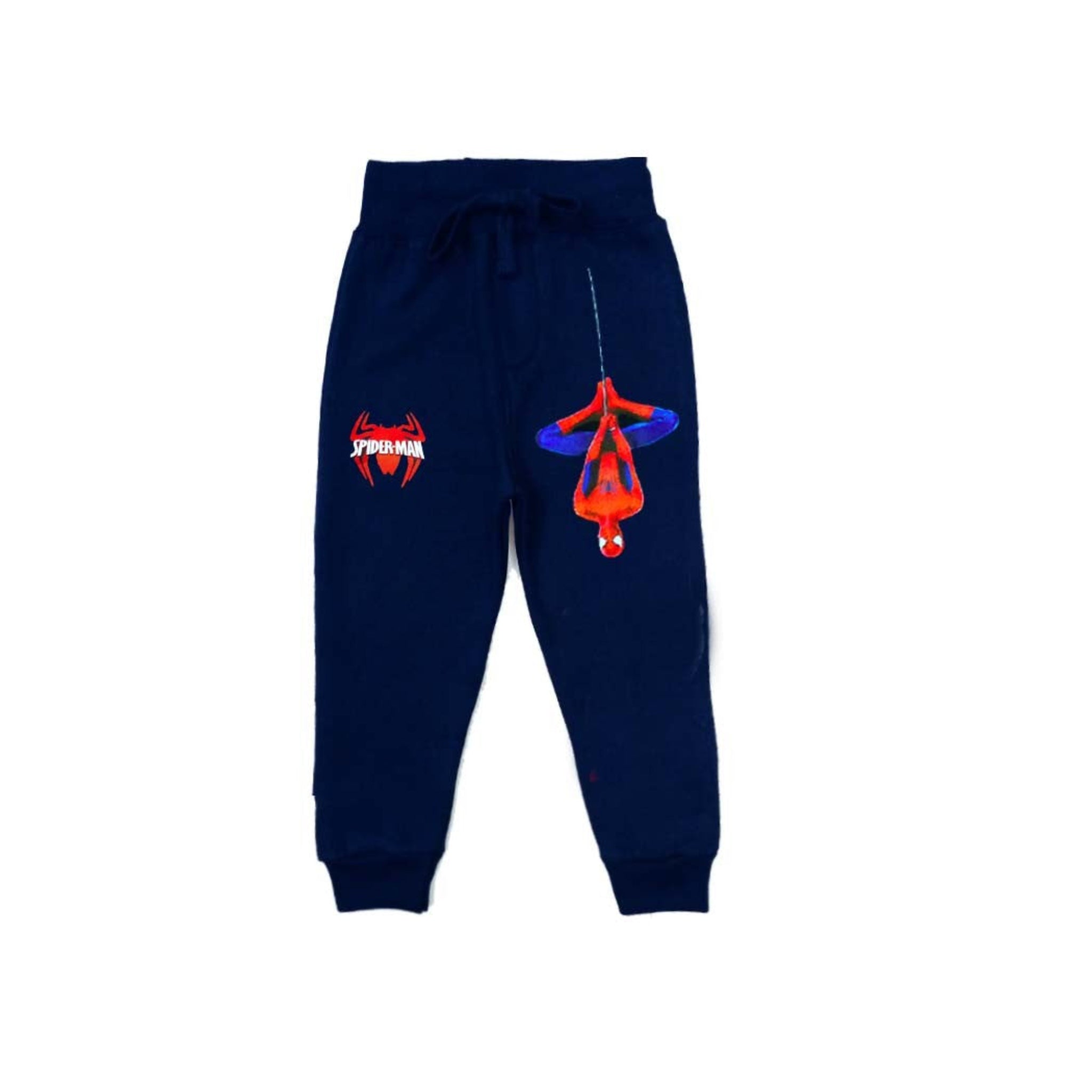 Spiderman With Spider Logo Fleece Trouser - Navy Blue