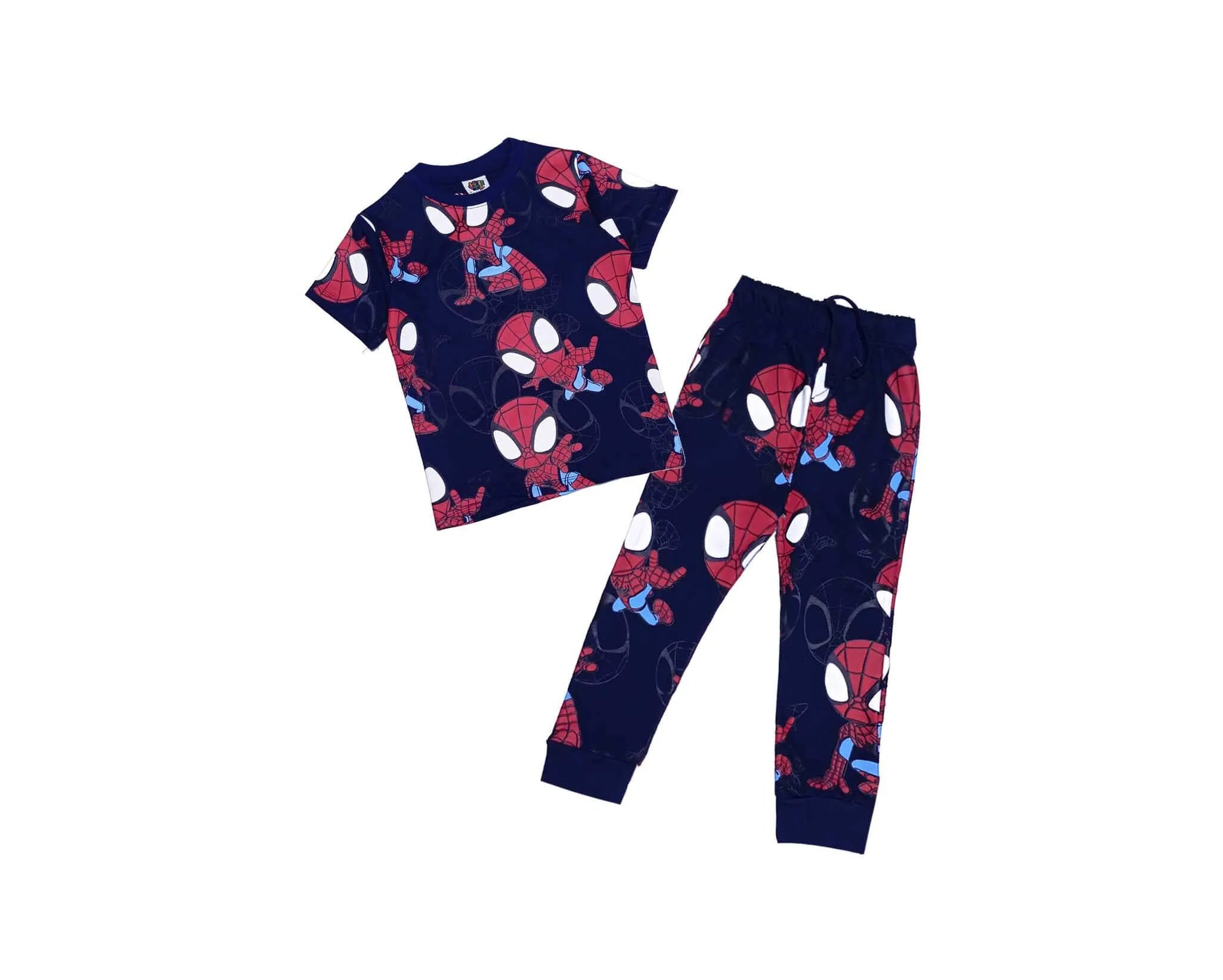 Spidy Party Tee &amp; Trouser - Navy Blue