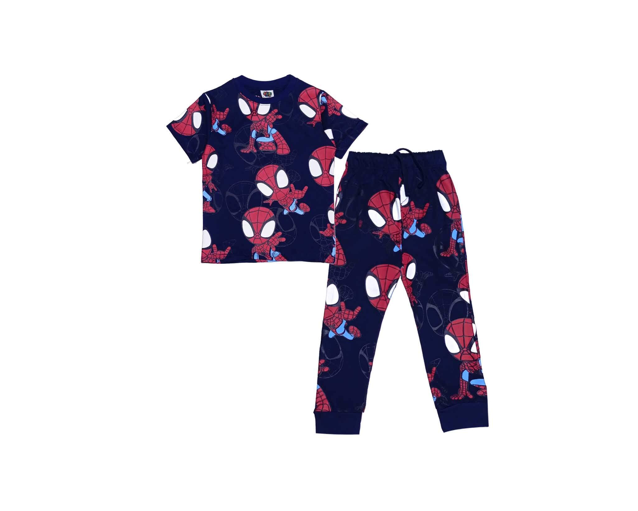 Spidy Party Tee &amp; Trouser - Navy Blue