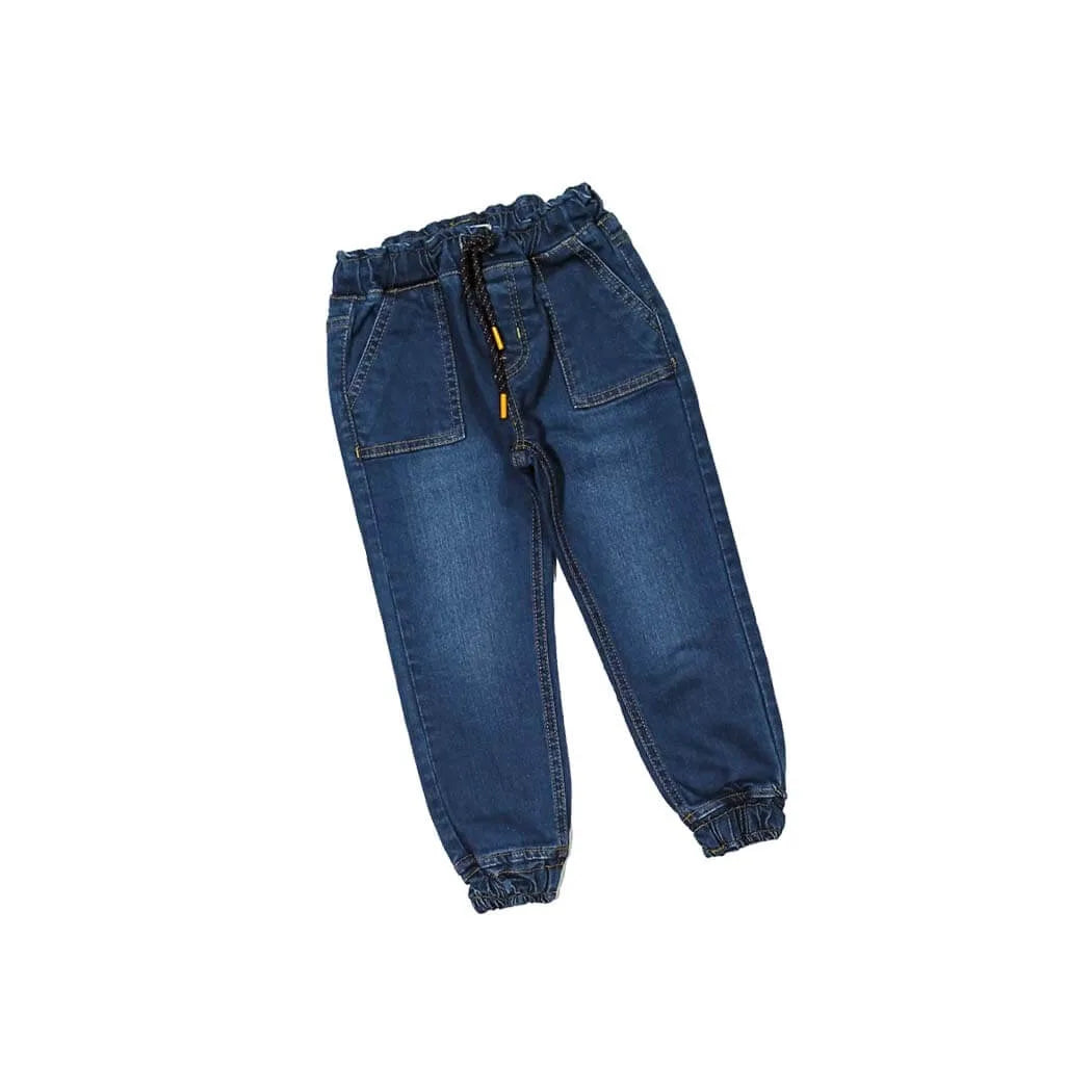 Square Cross Pocket Joggers Denim Pant - Vintage