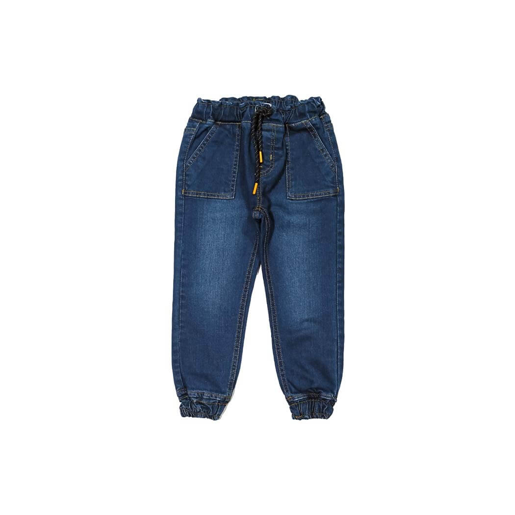 Square Cross Pocket Joggers Denim Pant - Vintage