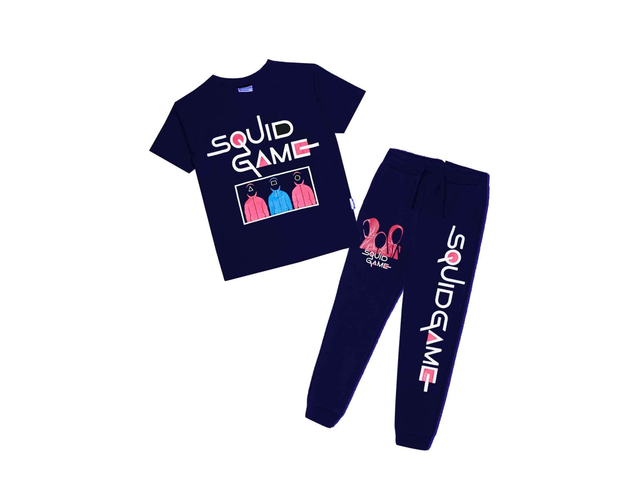 Squid Game Tee &amp; Trouser - Navy Blue