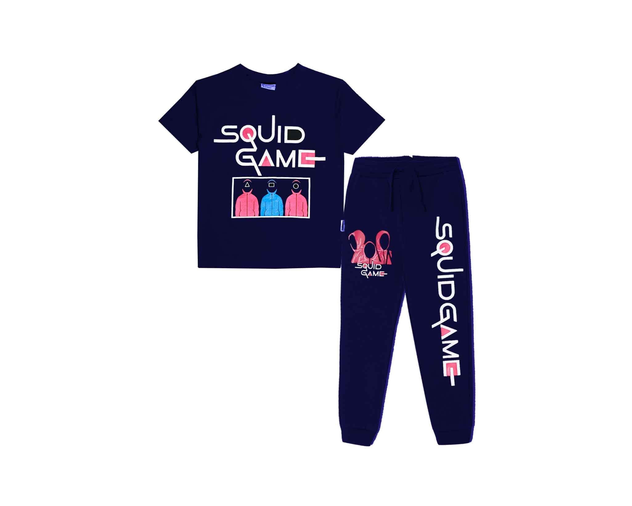Squid Game Tee &amp; Trouser - Navy Blue
