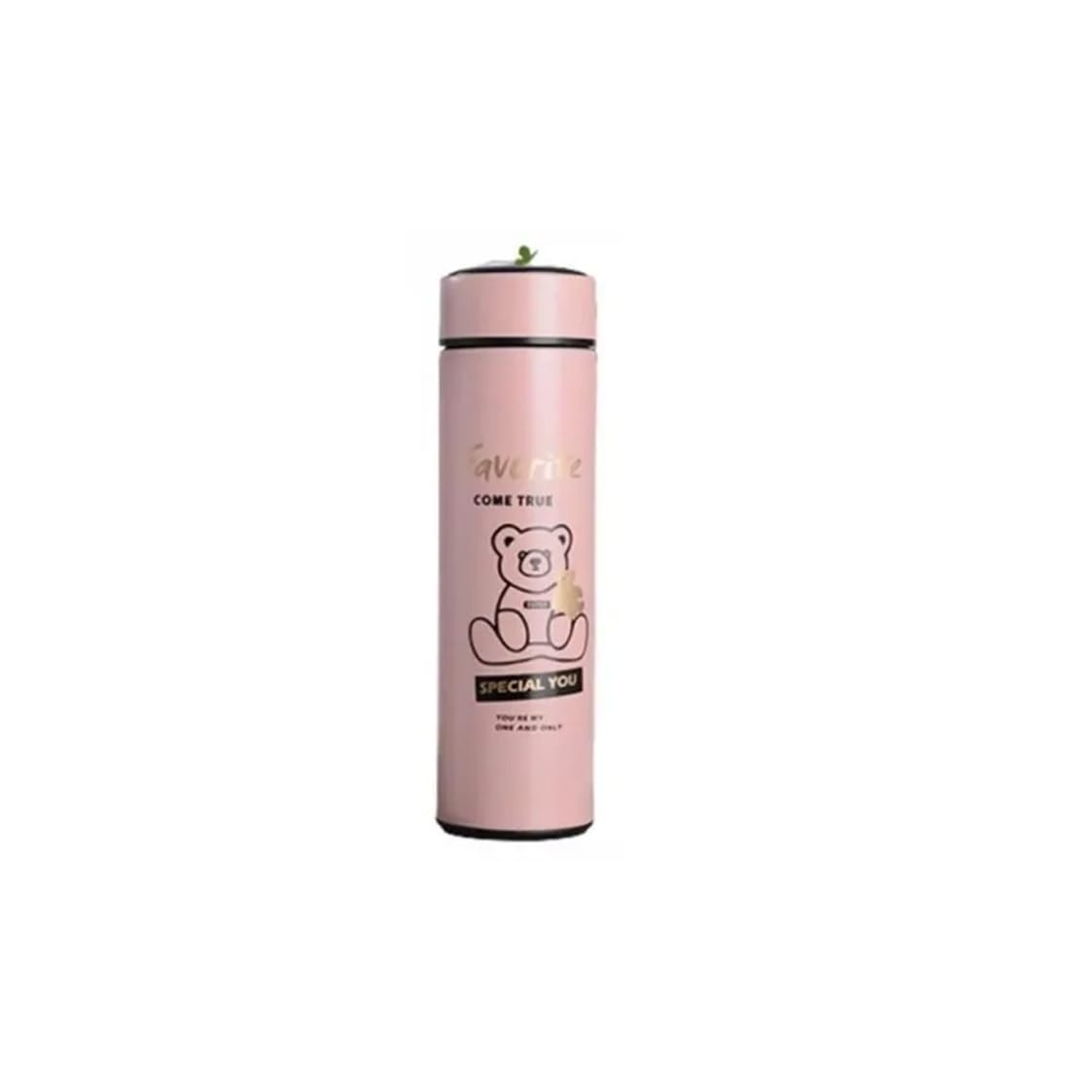 Stainless-Steel-Favorite-Bear-Vacuum-Hot-Cold-Bottle-500ml---Baby-Pink