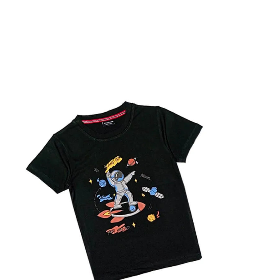 Stand Out Astronaut Tee Shirt - Black
