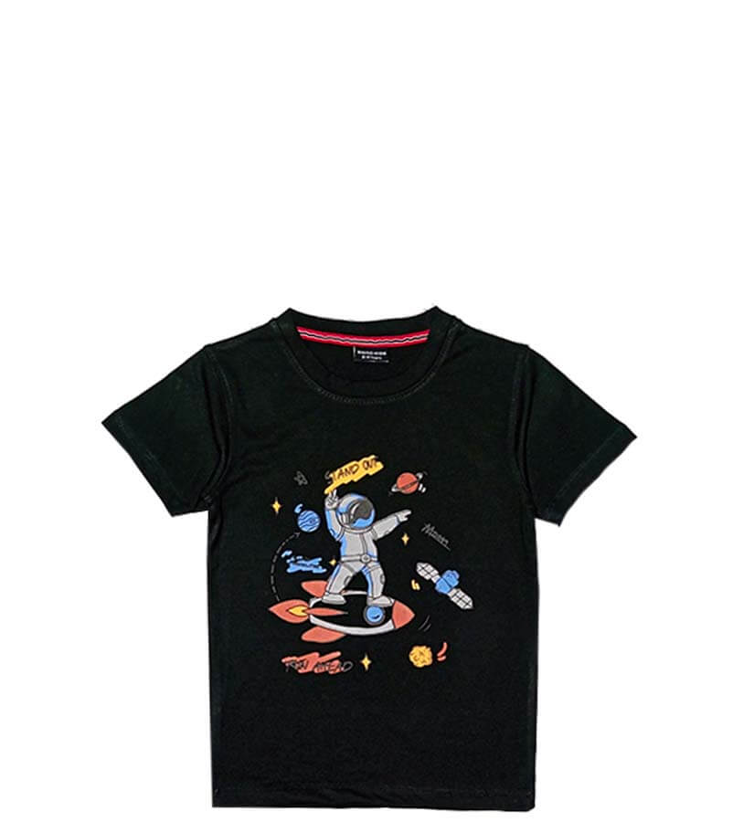 Stand Out Astronaut Tee Shirt - Black
