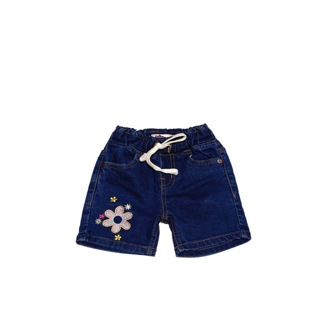 Stars Sunflower Denim Short - Dark Blue
