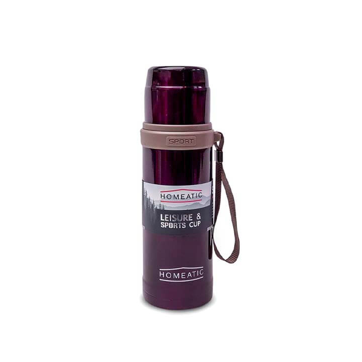 Steel Hot & Cool Water Bottle, Cherry, 600ml KD-596-600