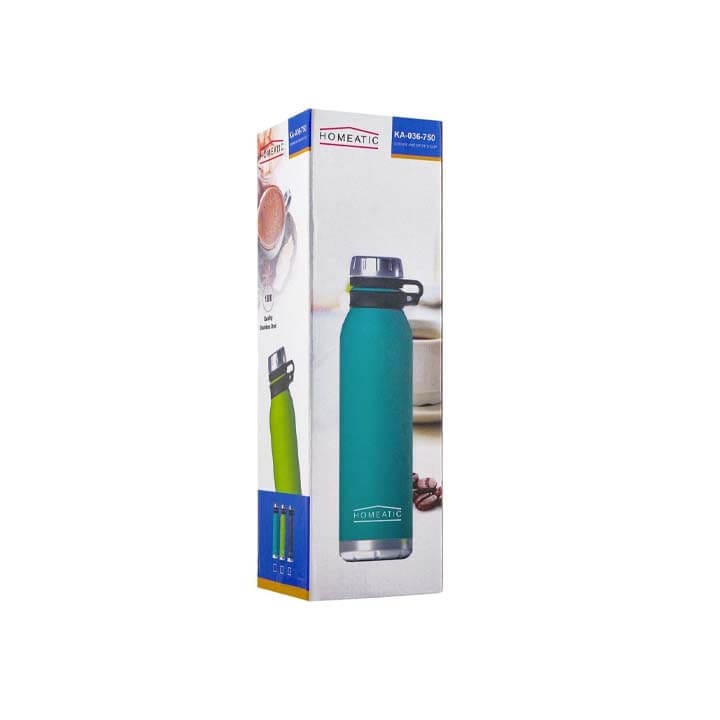 Steel Hot & Cool Water Bottle, Green, 750ml KA-036-750