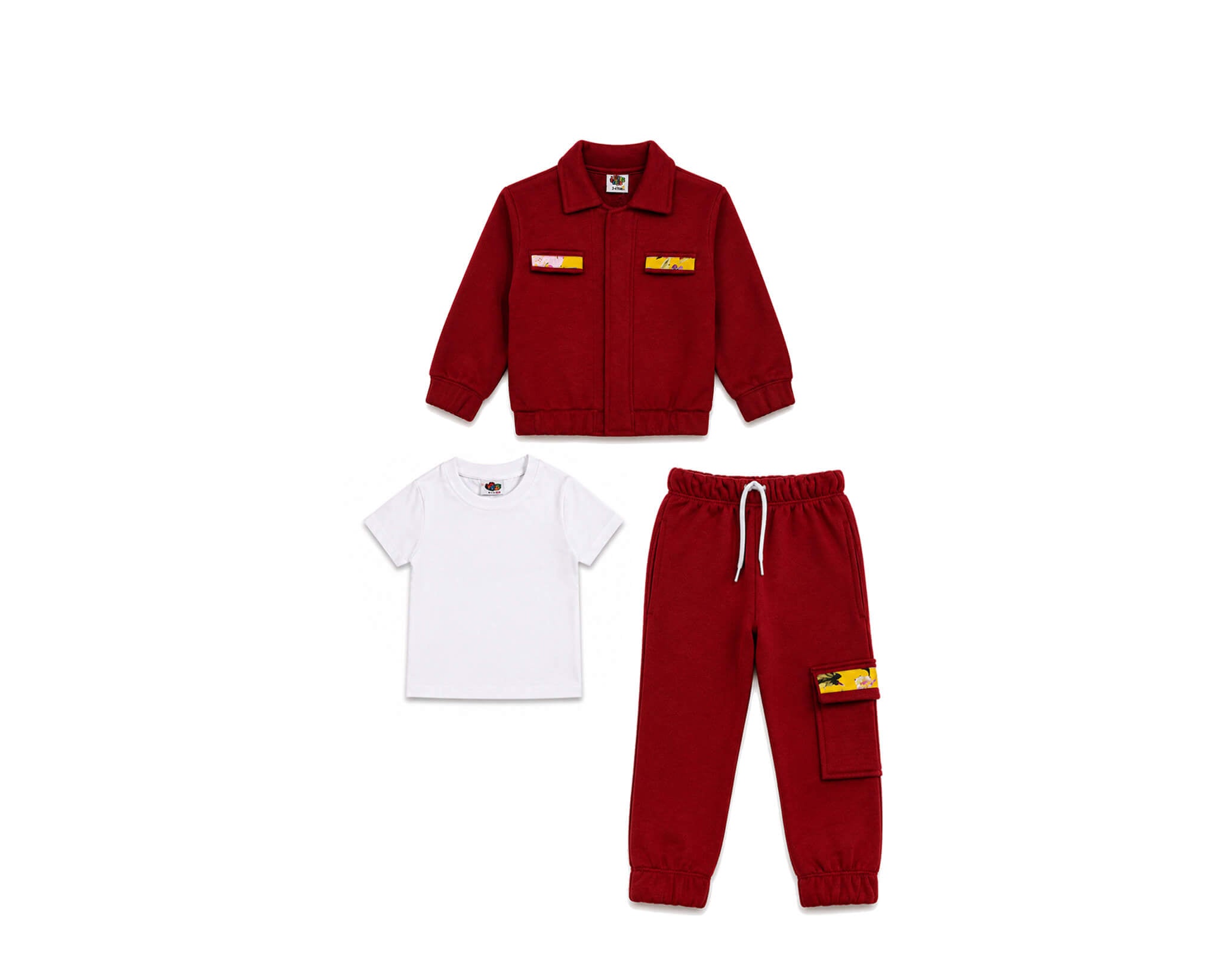Stylish Coat with Inner & Flap Pocket Trouser - Maroon