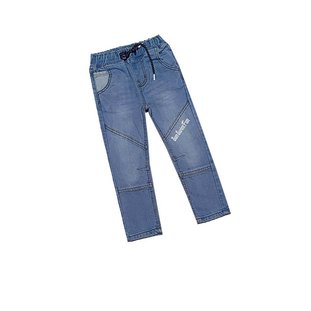 Sun Swim Fun Denim Pent - Sky Blue