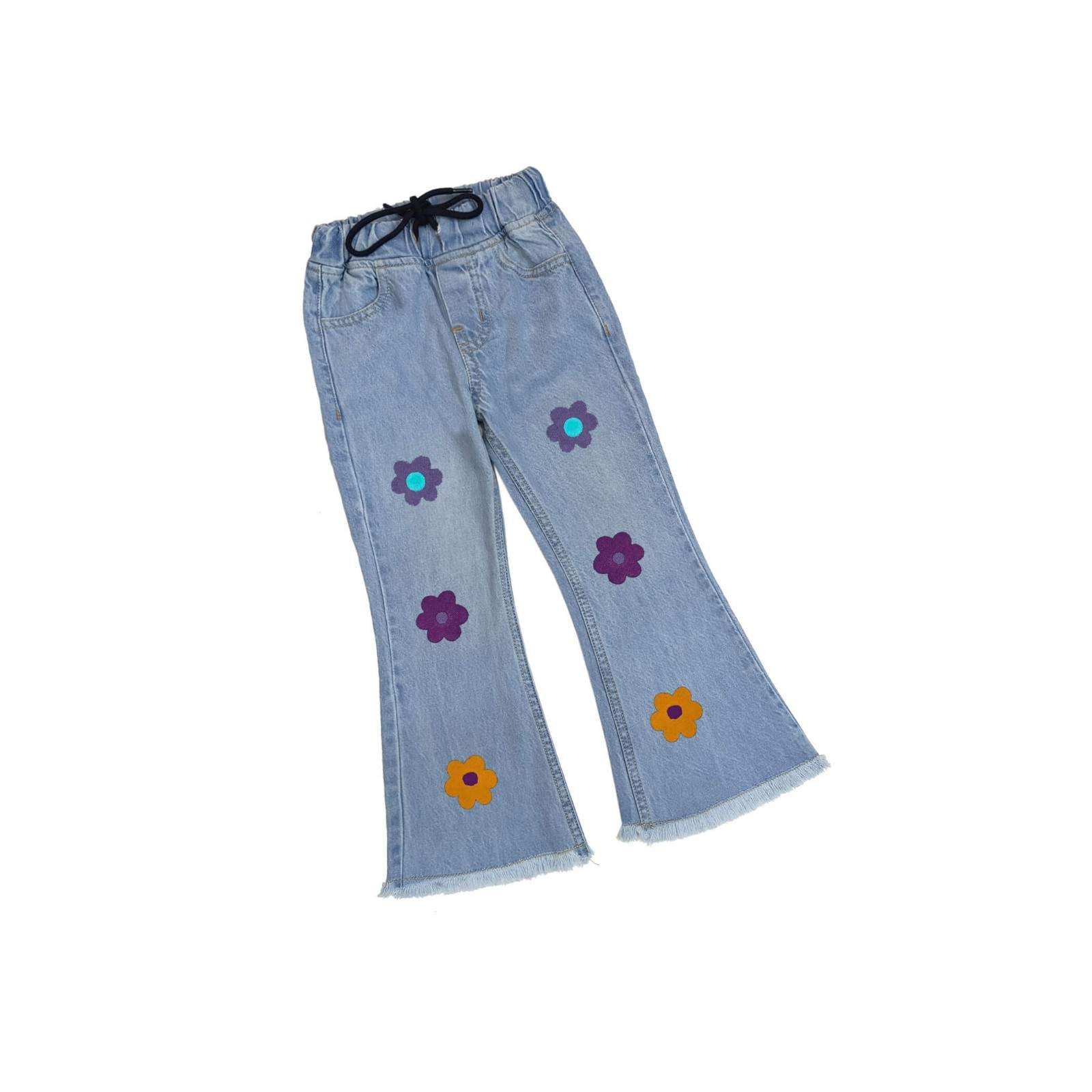 SunflowerPrintedFlapperStylishBottomDenimPant-LightBlue_1