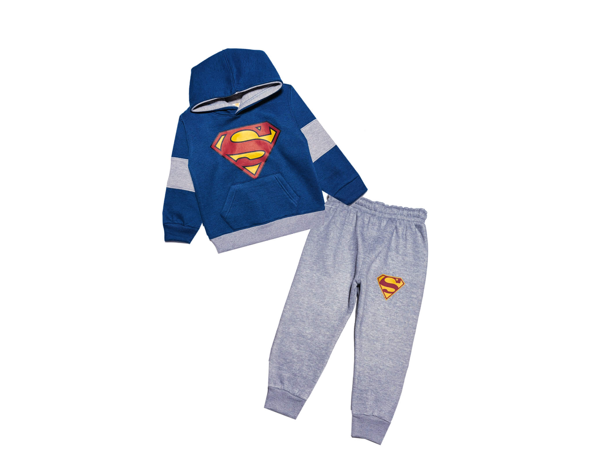 Super Boy Fleece Tracksuit - Sapphire Blue &amp; Grey
