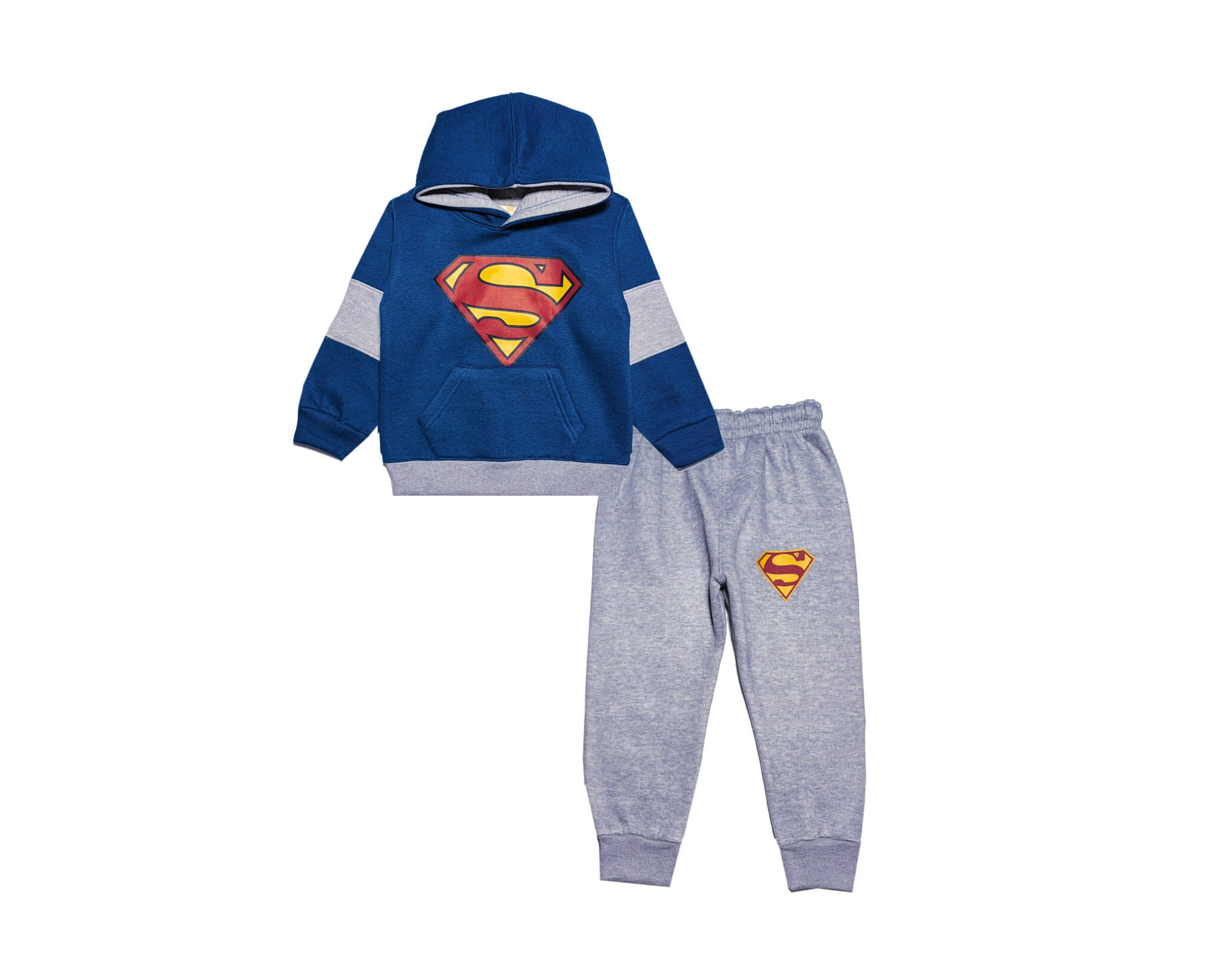 Super Boy Fleece Tracksuit - Sapphire Blue &amp; Grey