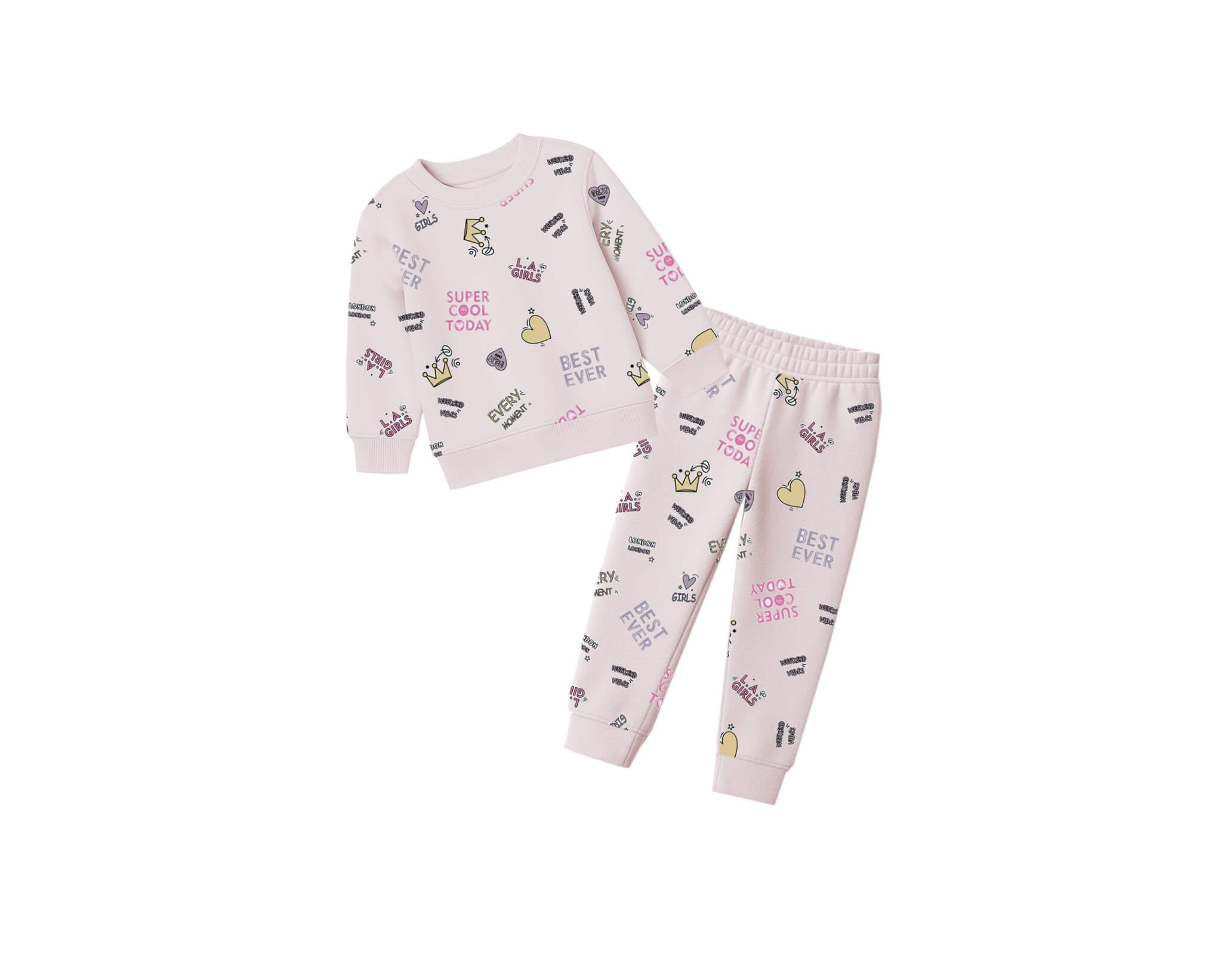 Super Cool All over Fleece Tracksuit - Skin