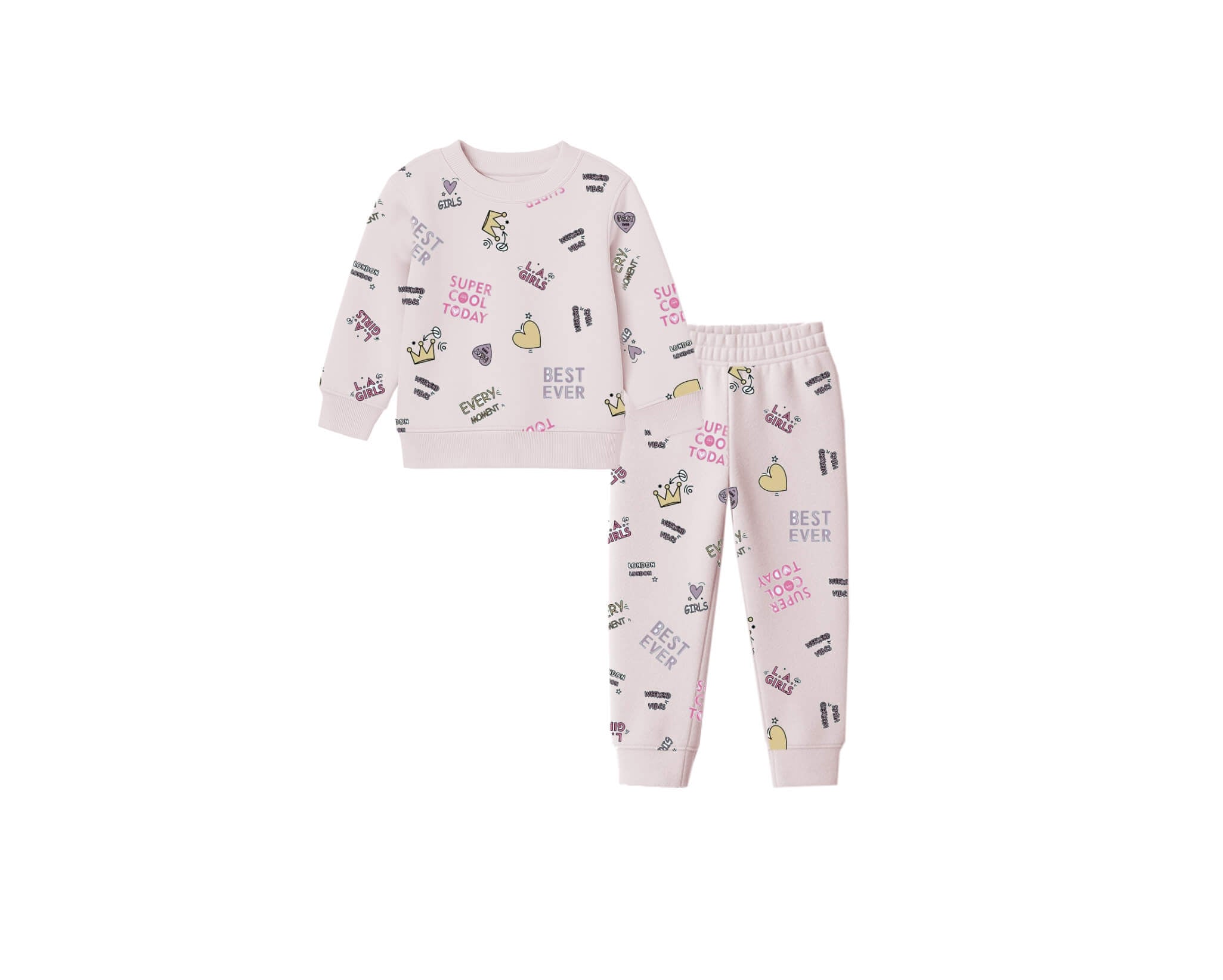 Super Cool All over Fleece Tracksuit - Skin