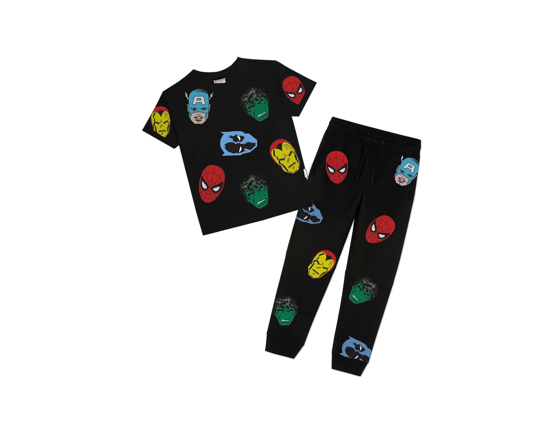 Super Team Power Tee &amp; Trouser - Black