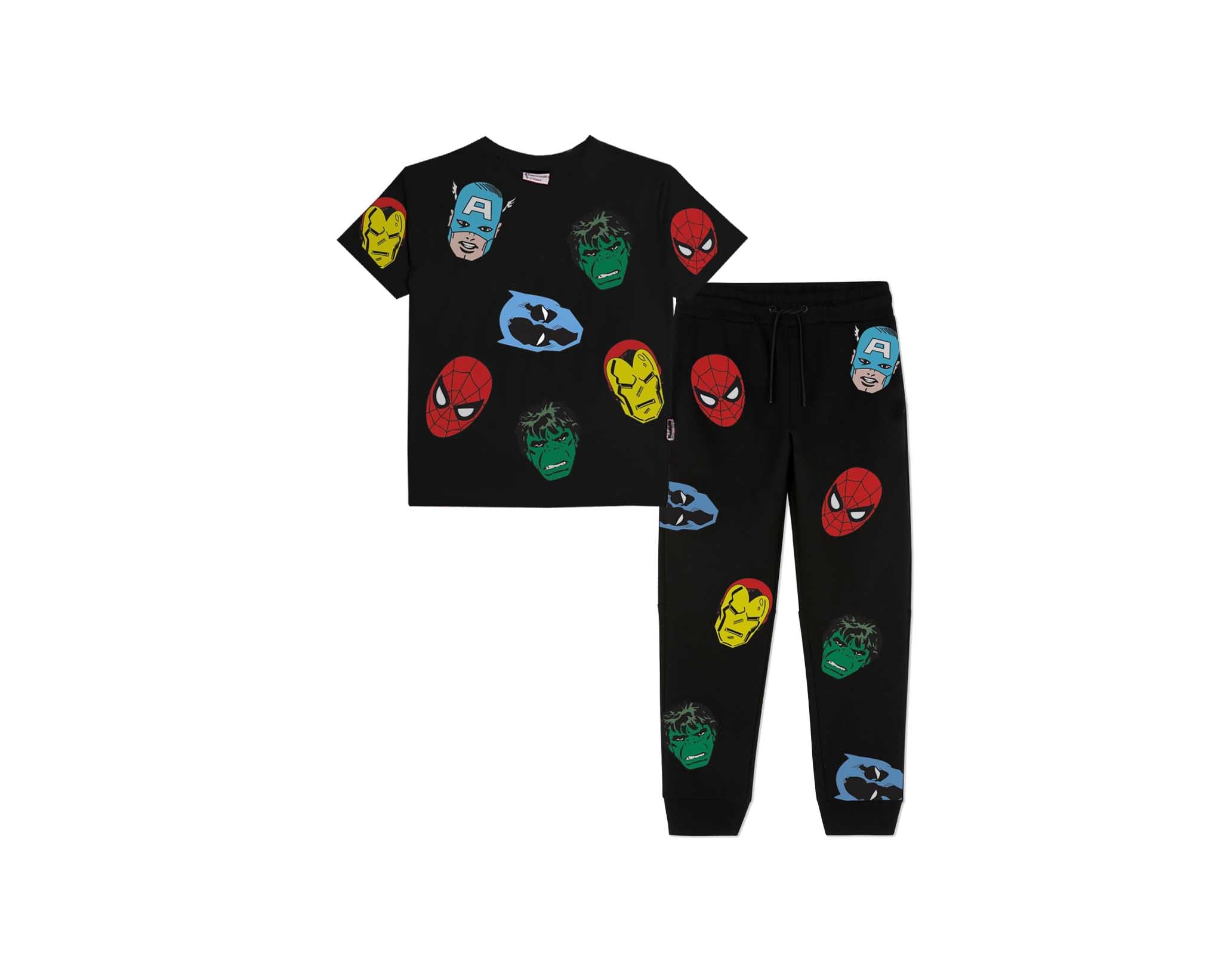 Super Team Power Tee &amp; Trouser - Black