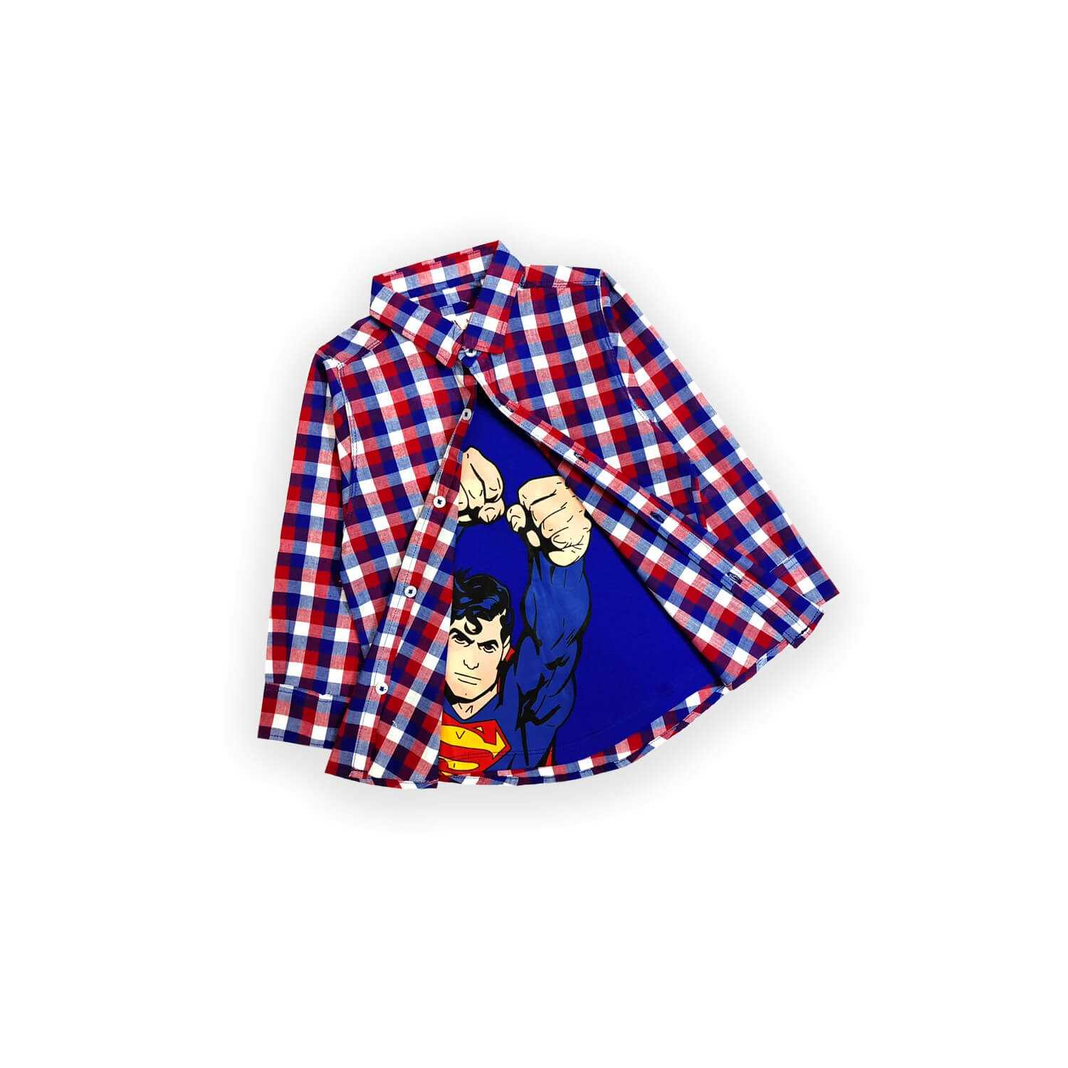 Super Power Double Casual Shirt Classic Check-1