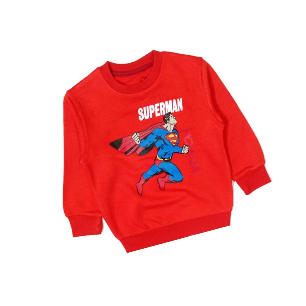Superman Punch Fleece Sweatshirt - Orange