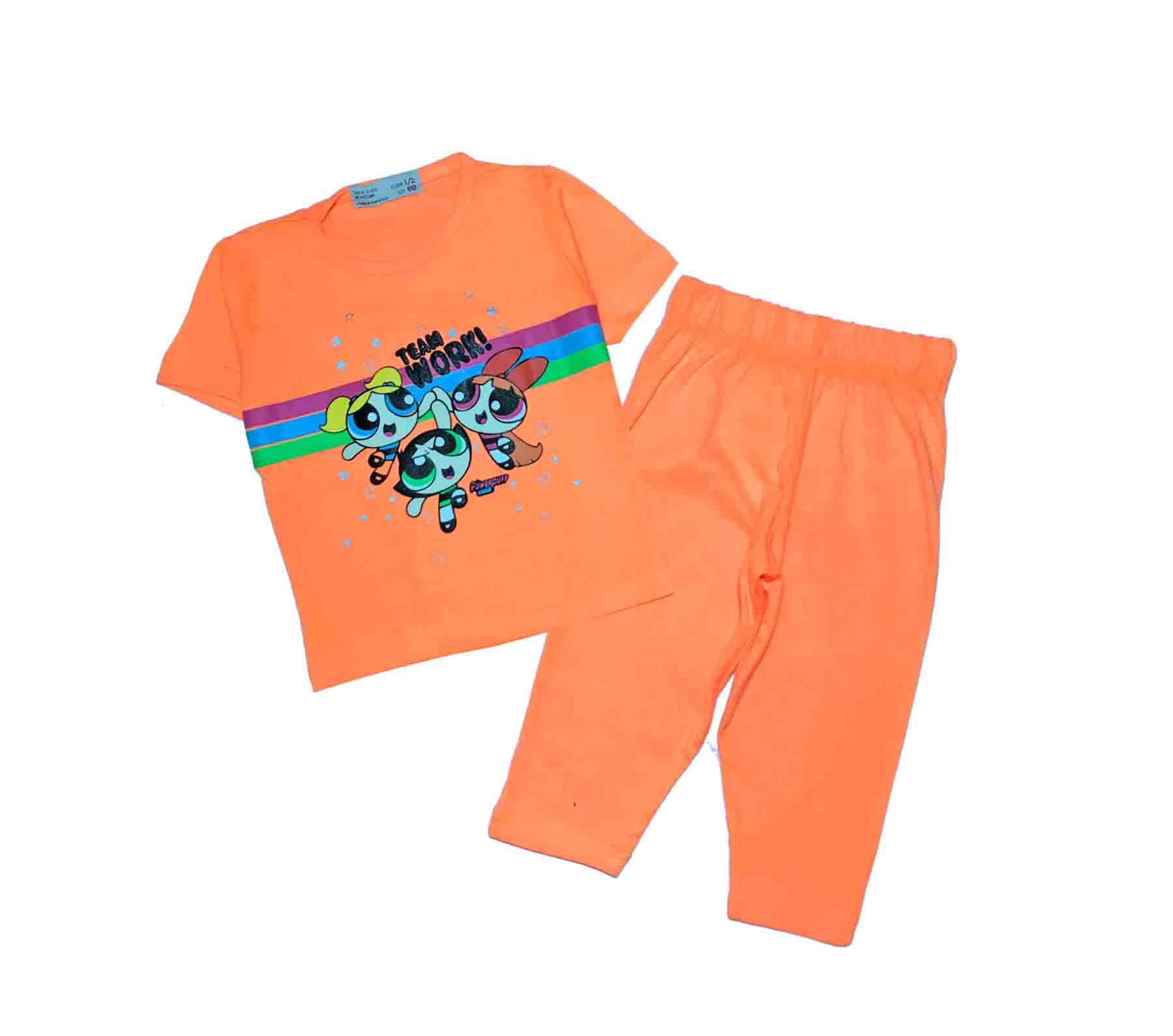 Team Work Tee &amp; Trouser – Orange