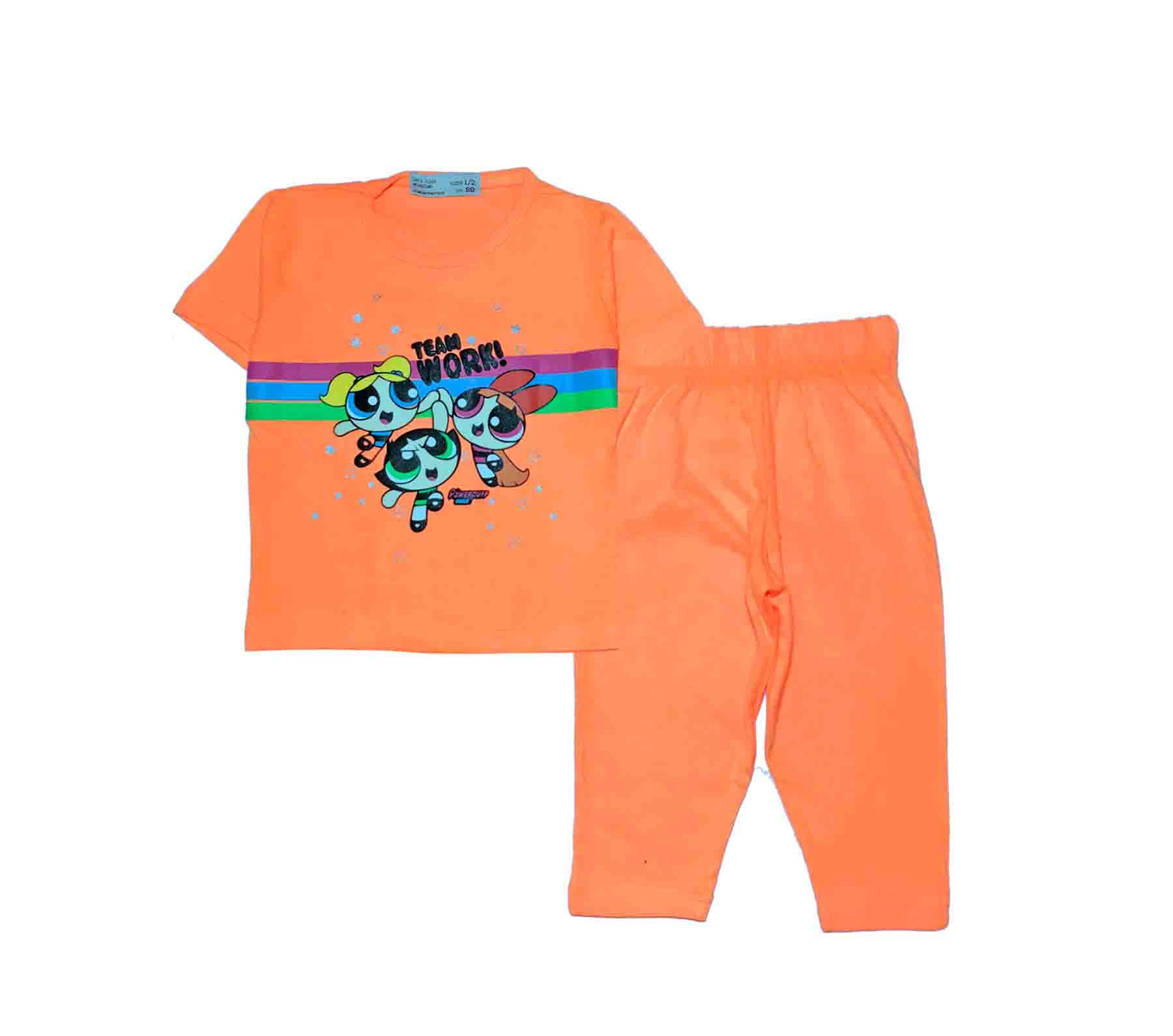 Team Work Tee &amp; Trouser – Orange