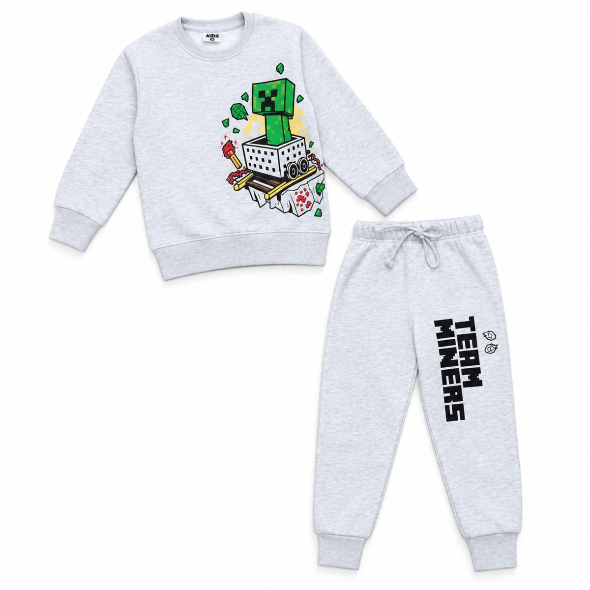 Team Miners Gamer Fleece Tracksuit - Grey