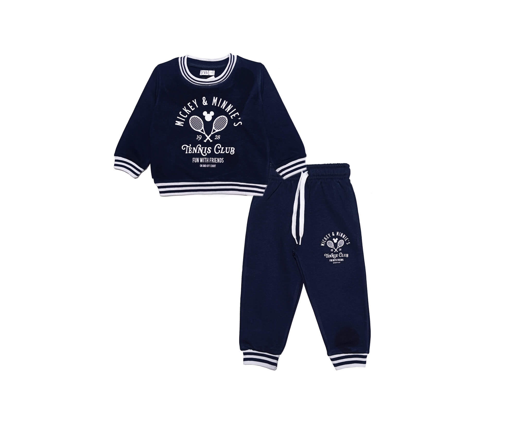 Tennis Club Fleece Tracksuit -Navy Blue