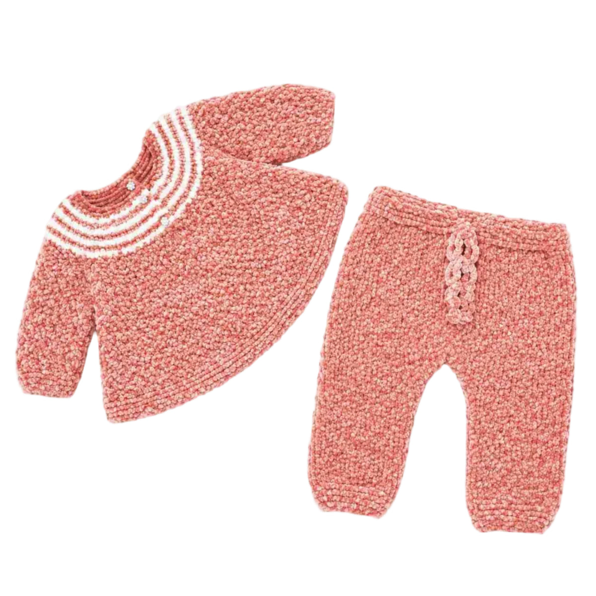 The Peachy Fleece Duo-Dusty Coral.