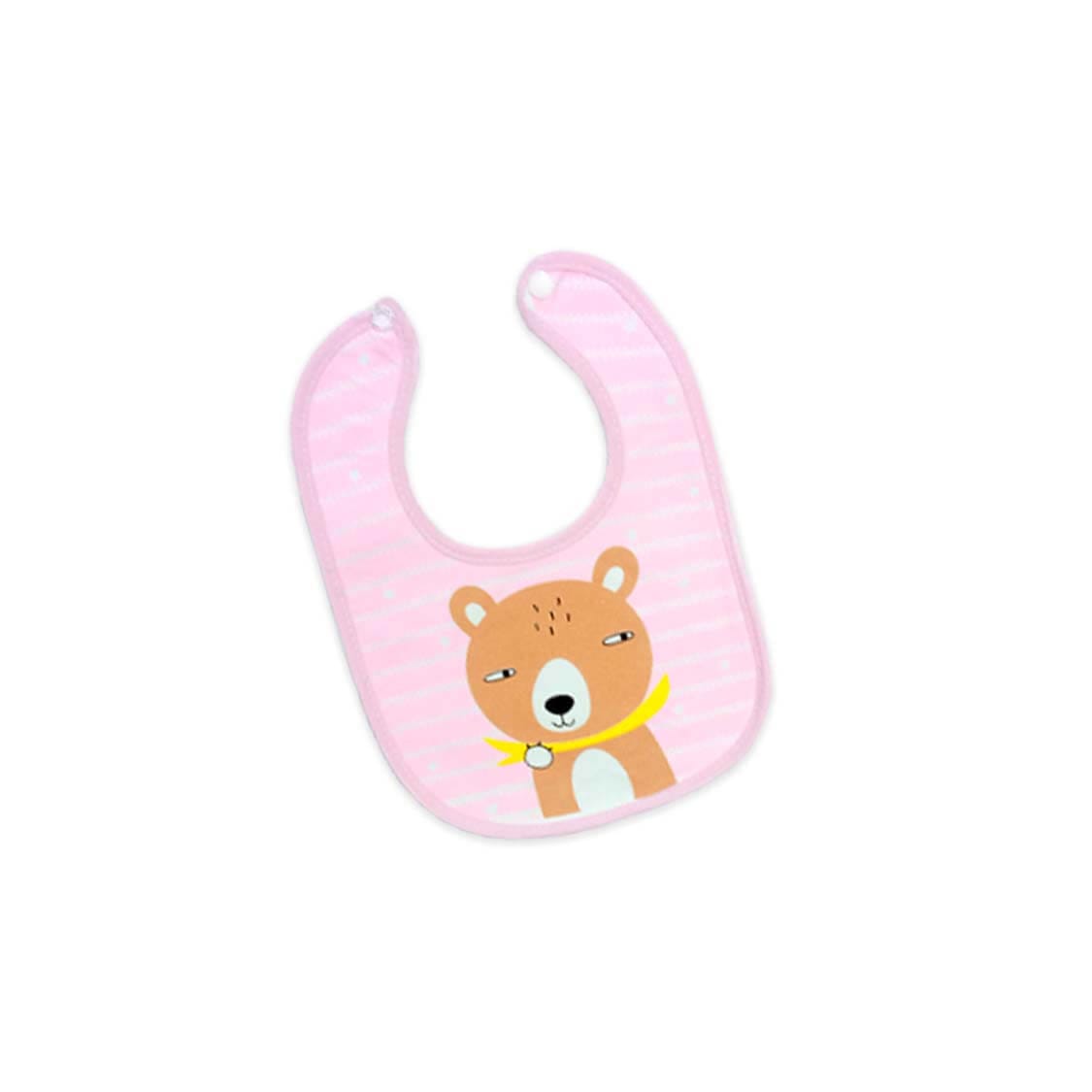Thin Plastic Imported Baby Bib - Pink