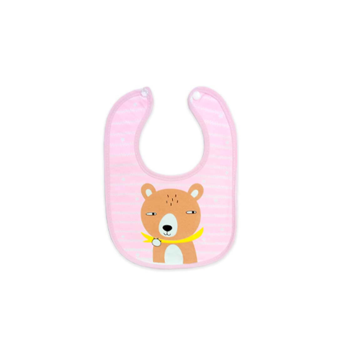 Thin Plastic Imported Baby Bib - Pink