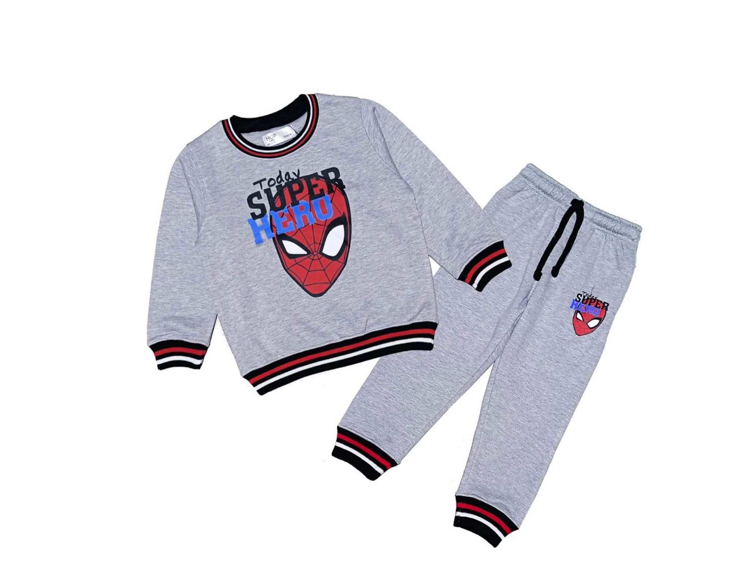 Today-Super-Tipping-Rib-Fleece-Tracksuits-Grey-1