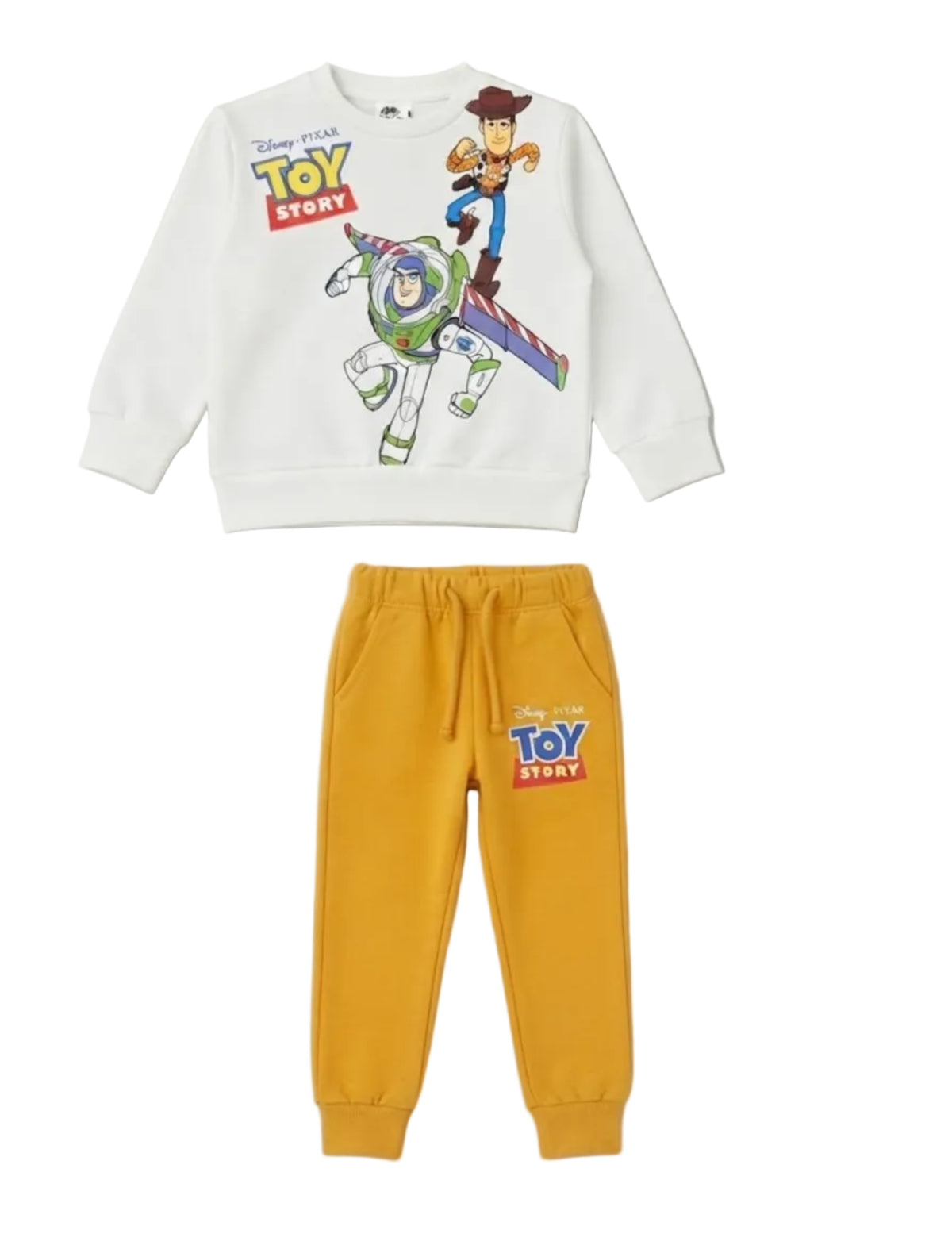 Toy Story Adventure Fleece Tracksuit - Off White & Mustard