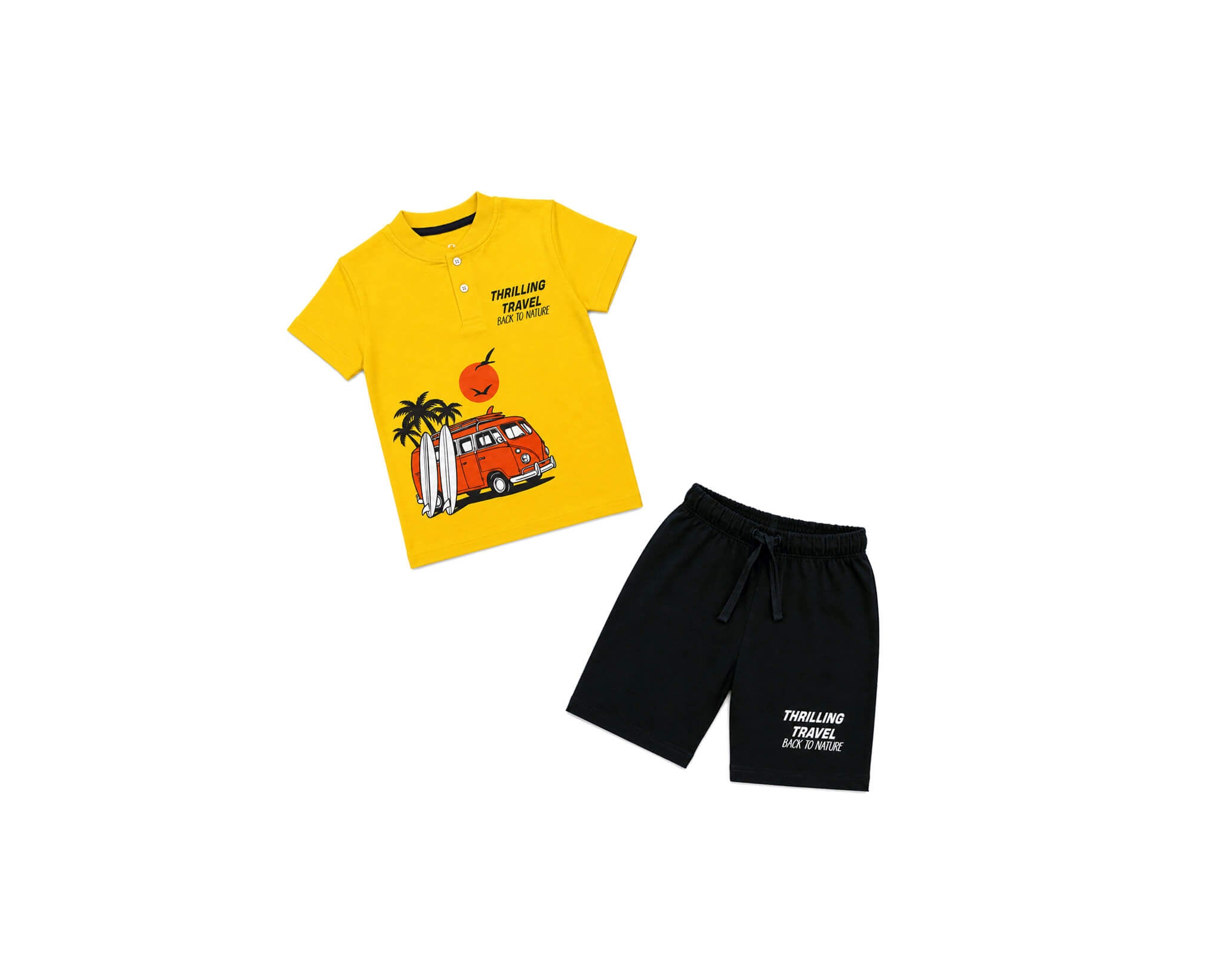 TravelBackToNatureTee_Short-Yellow_Black_1