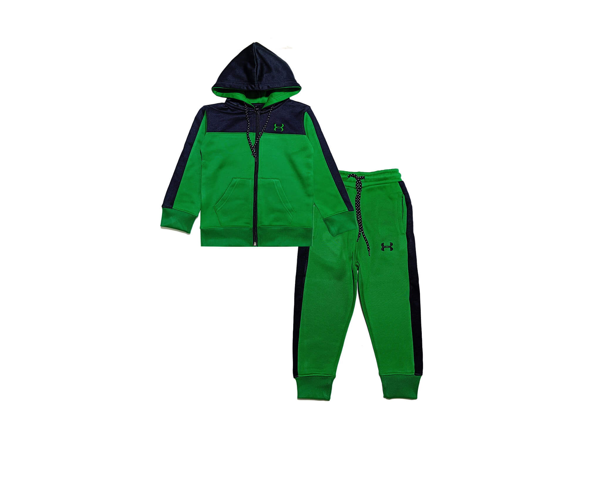 UA Poluster Fleece Hoodie Tracksuit - Green