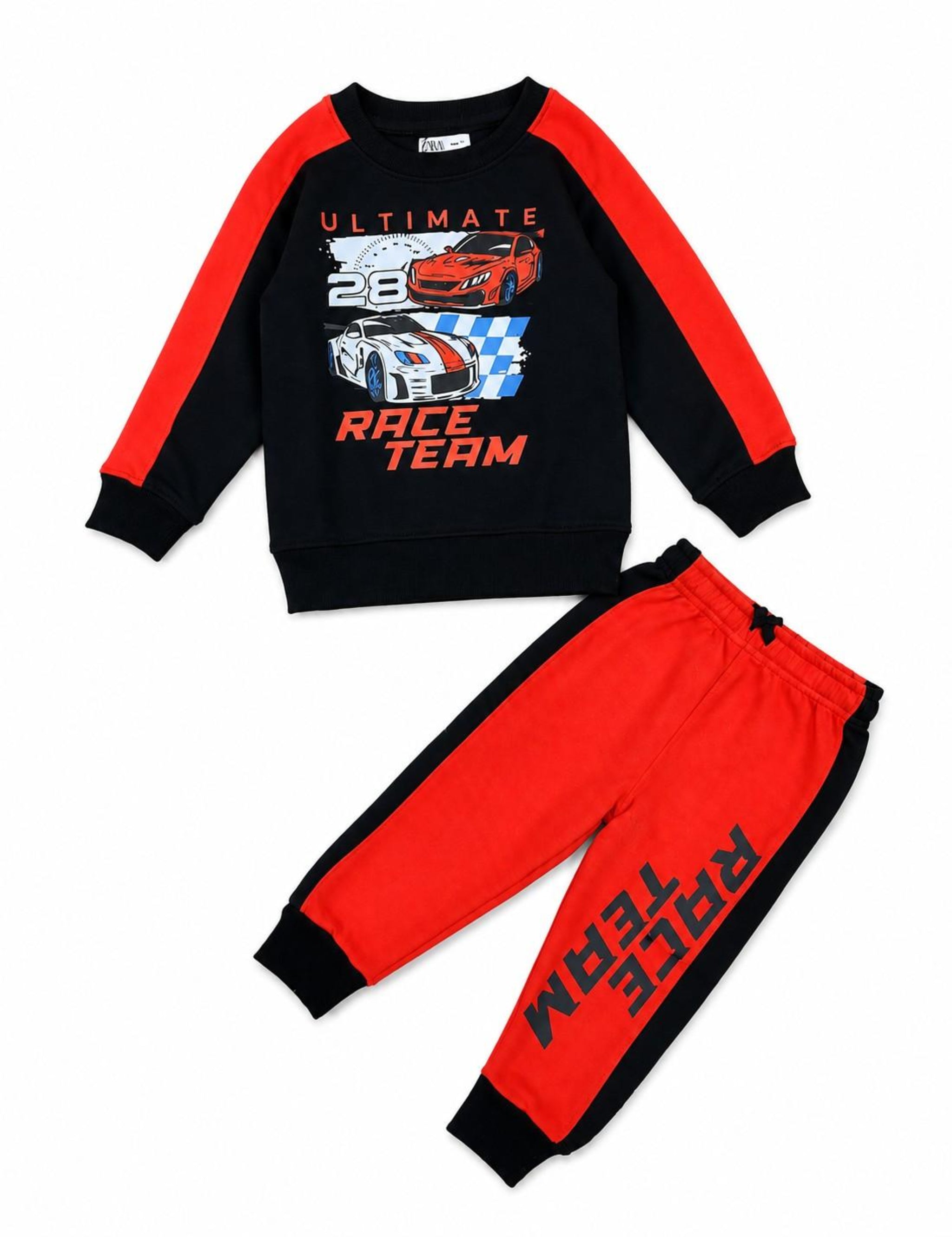 Ultimate Race Team 28 Fleece  Tracksuit - black & Orange