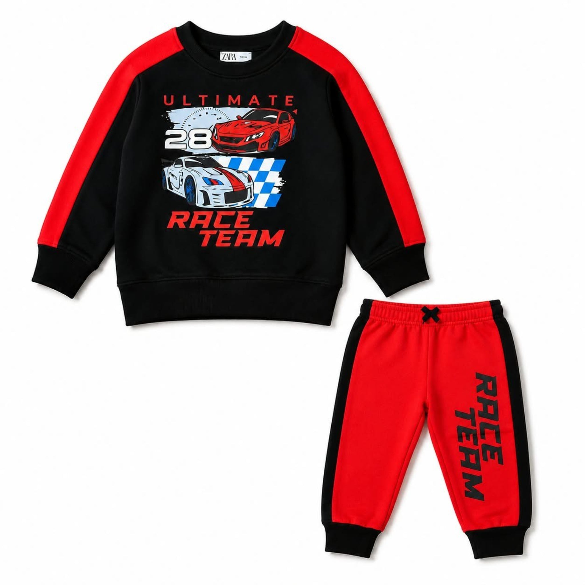 Ultimate Race Team 28 Fleece  Tracksuit - black & Orange